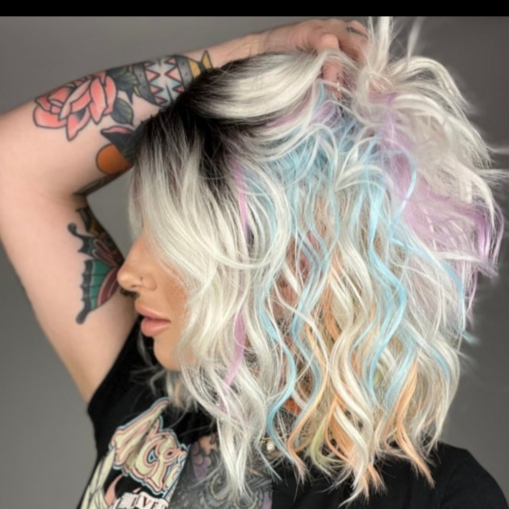 Vibrant Multicolor Hair Extensions